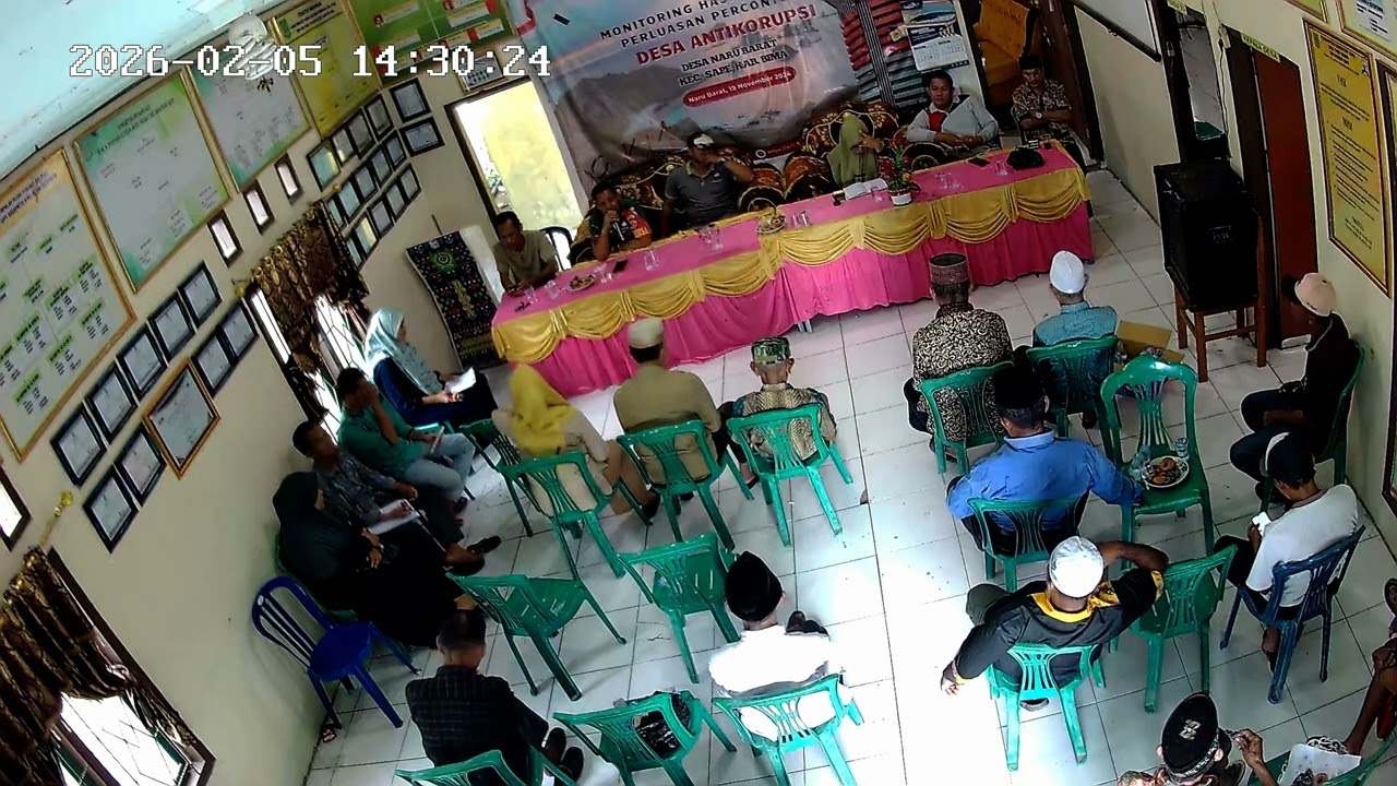 Sambutan Babinsa Rapat PENETAPAN LOKASI PEMBANGUNAN KDMP DESA NARU BARAT KEC. SAPE