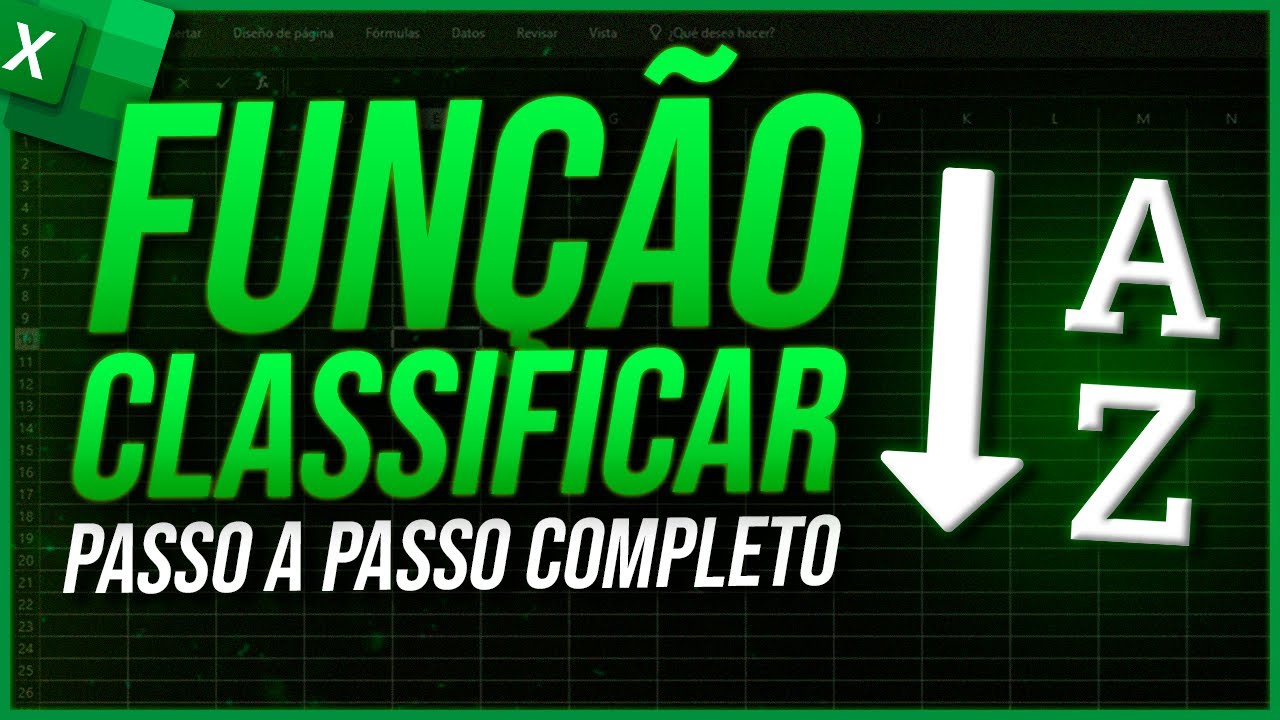 Como Usar a Função CLASSIFICAR no Excel [Passo a Passo]