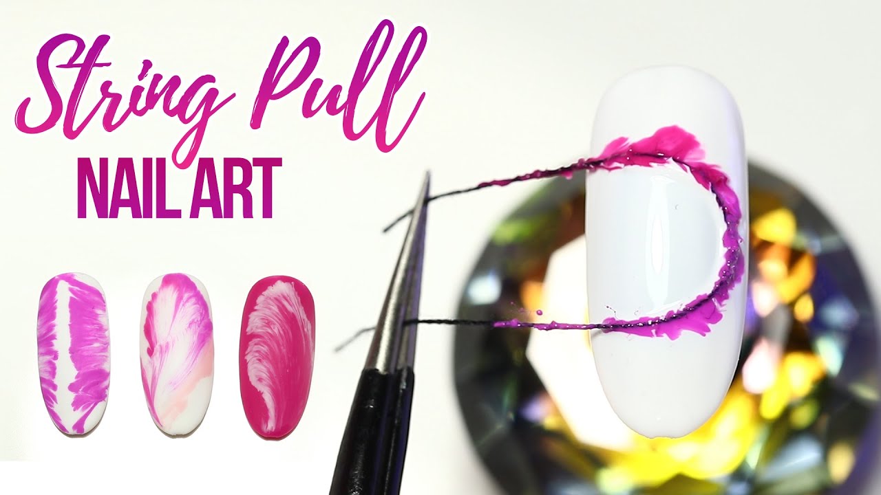 STRING PULL Abstract Nail Art 💅