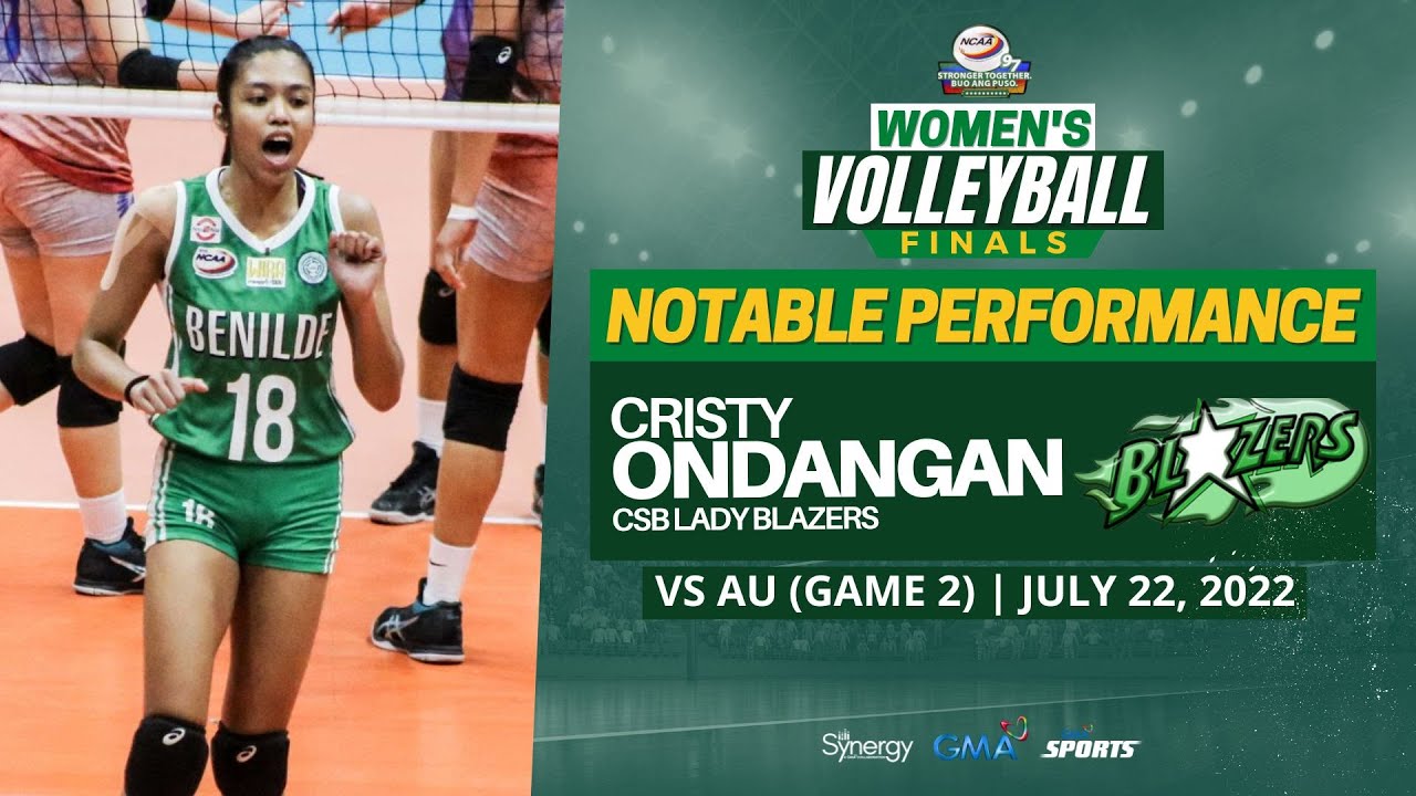 NOTABLE PERFORMANCE: Cristy Ondangan | NCAA Season 97 Women's Volleyball Finals | Game 2