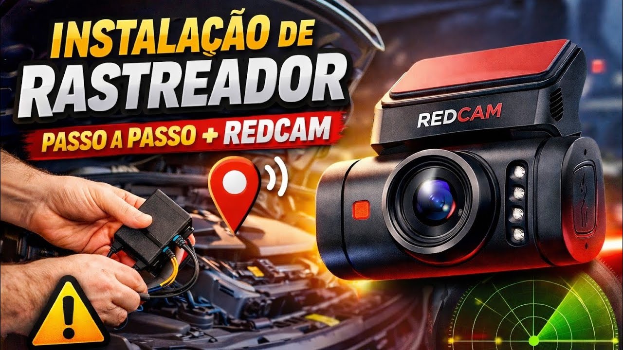 Instalação de rastreador com Redcan @Eduoliveiracs 