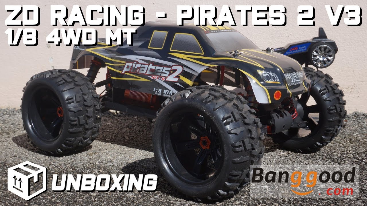 • ZD Racing - Pirates 2 V3 - 1/8 4WD MT - In-Depth unboxing 👀 •