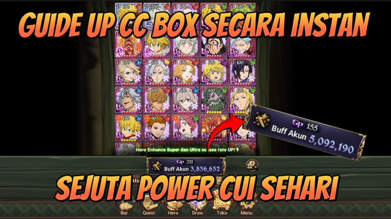 Cara UP CC Box Secara Instan !! Buat Newbie - Mid Account !! Sehari Bisa 1 Juta CC !! - 7DS ID