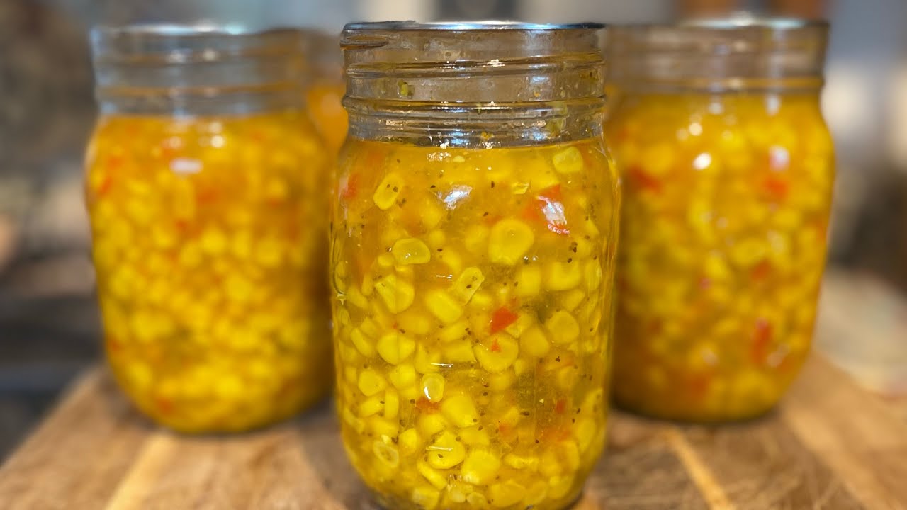 SWEET CORN RELISH #recipe #canning #corn #chowchow #happyharvest #OurUrbanHomestead
