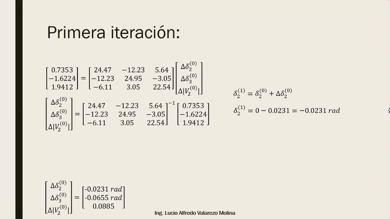 Flujo de potencia Newton Raphson