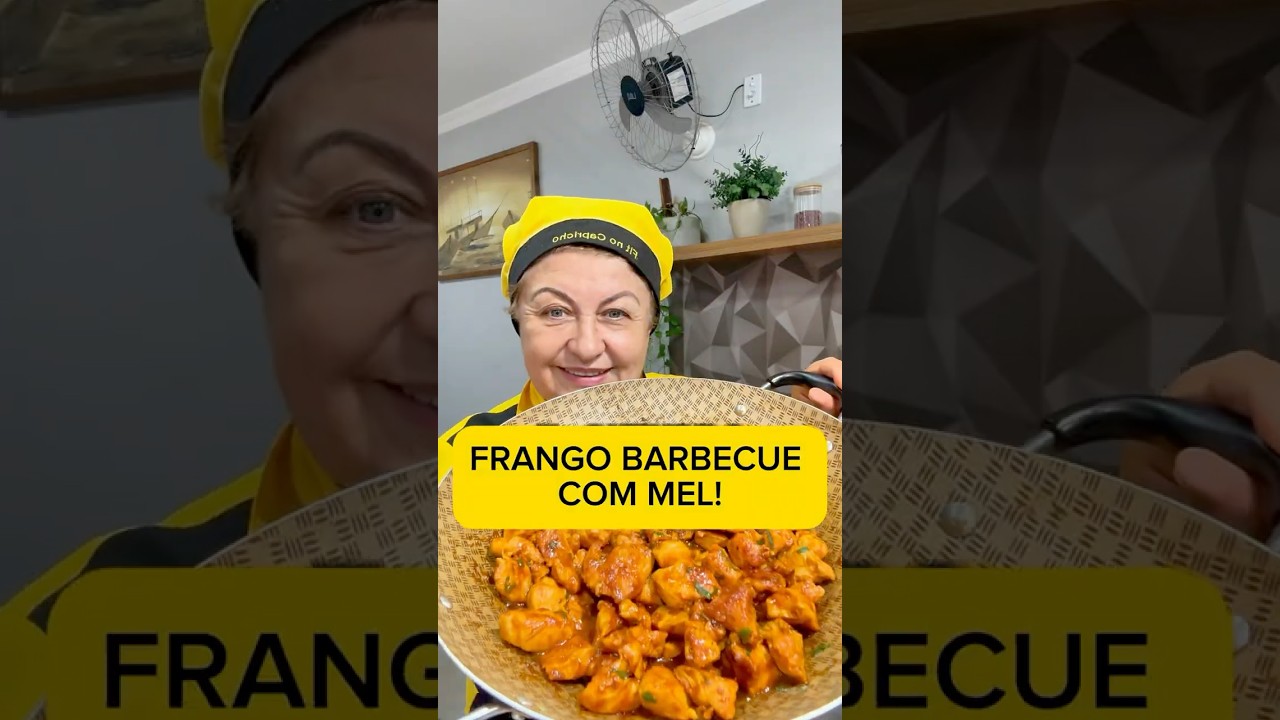 Franguinho com molho barbecue e mel, muito saboroso #fitnocapricho #shortsvideo #receitas