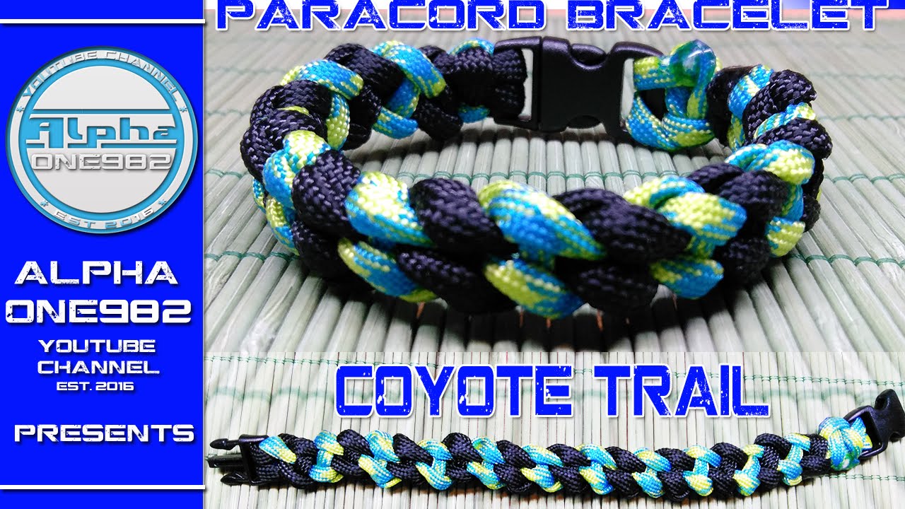 How to make Paracord Bracelet Coyote Trail 2016