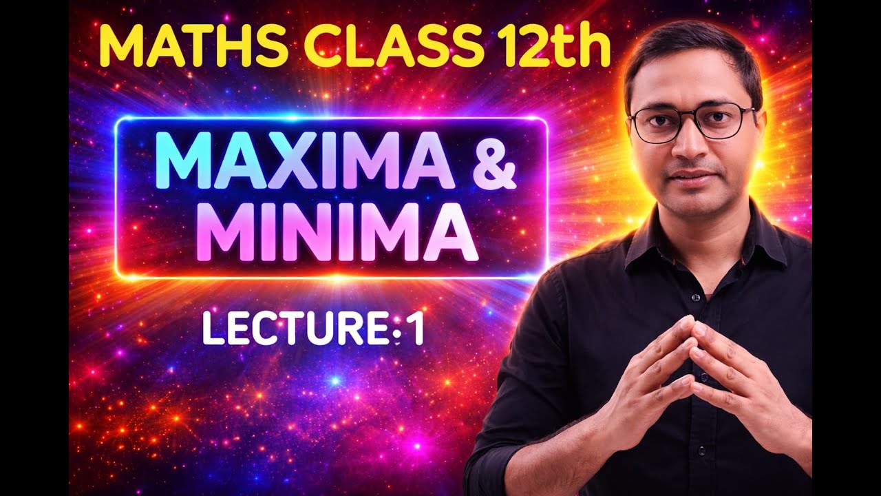 Maxima & Minima -1 | Class 12 Maths | Application of Derivatives | Calculus  @Twelve Wala