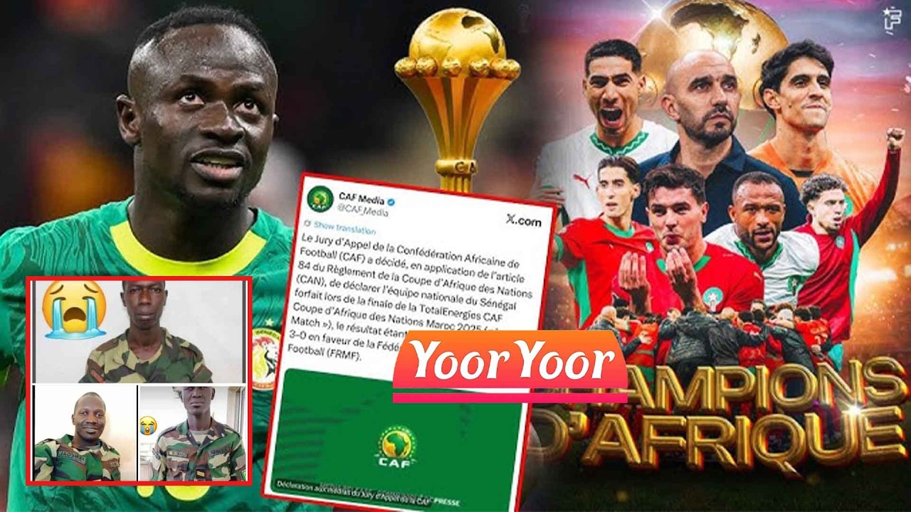 🛑Yoor Yoor - Le S&eacute;n&eacute;gal perd la coupe, 3 militaires tu&eacute;s a Sindian📍