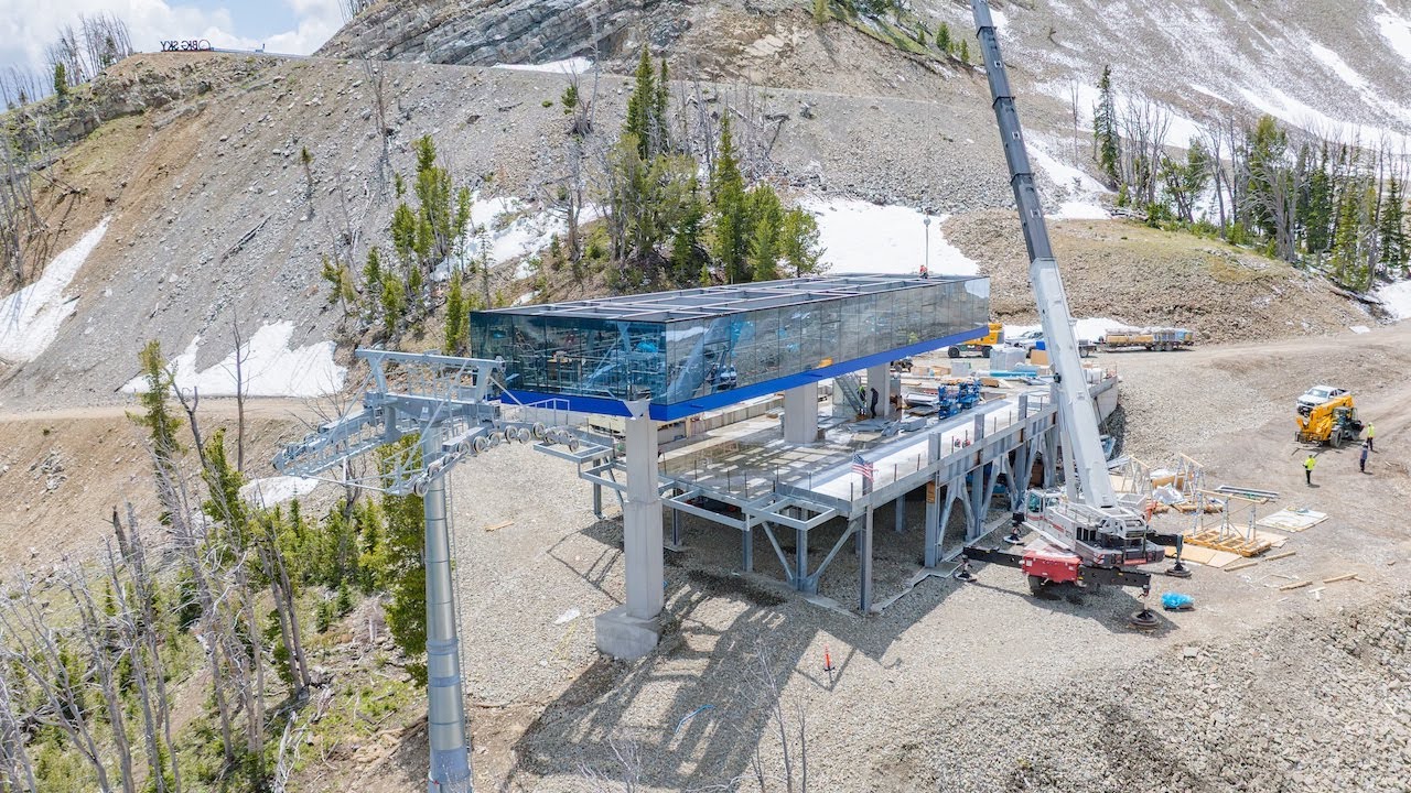 Explorer Gondola Construction Update: Upper Terminal Enclosure Complete