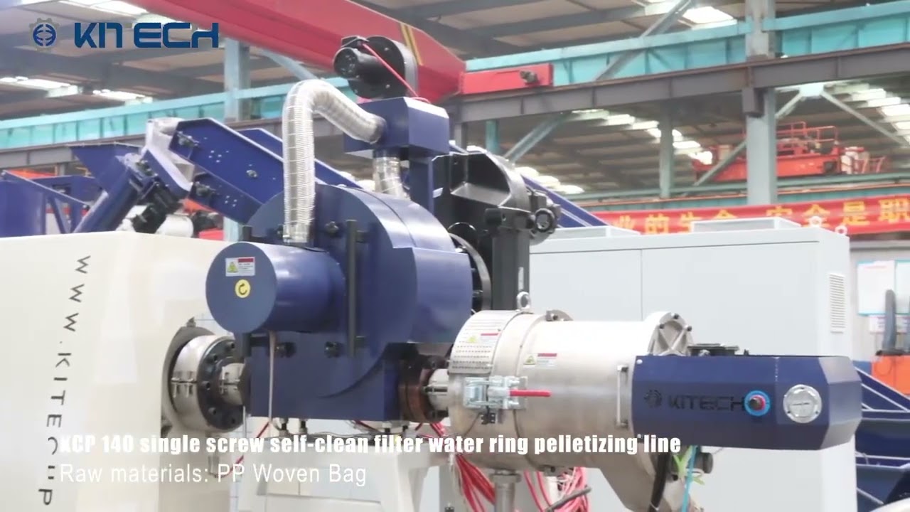 Popular Recycling Technology for PP woven bags scraps pelletizing line with automatic laser filter