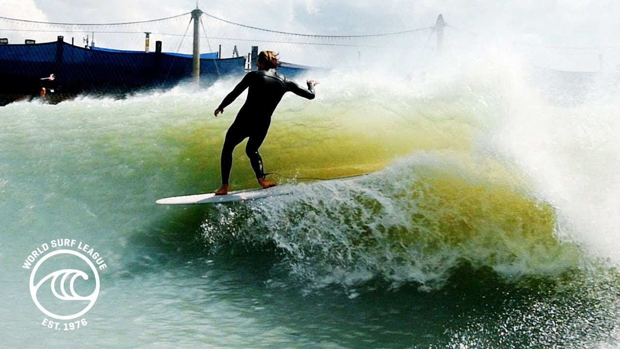 WSL World Longboard Tour Surfers at the Surf Ranch