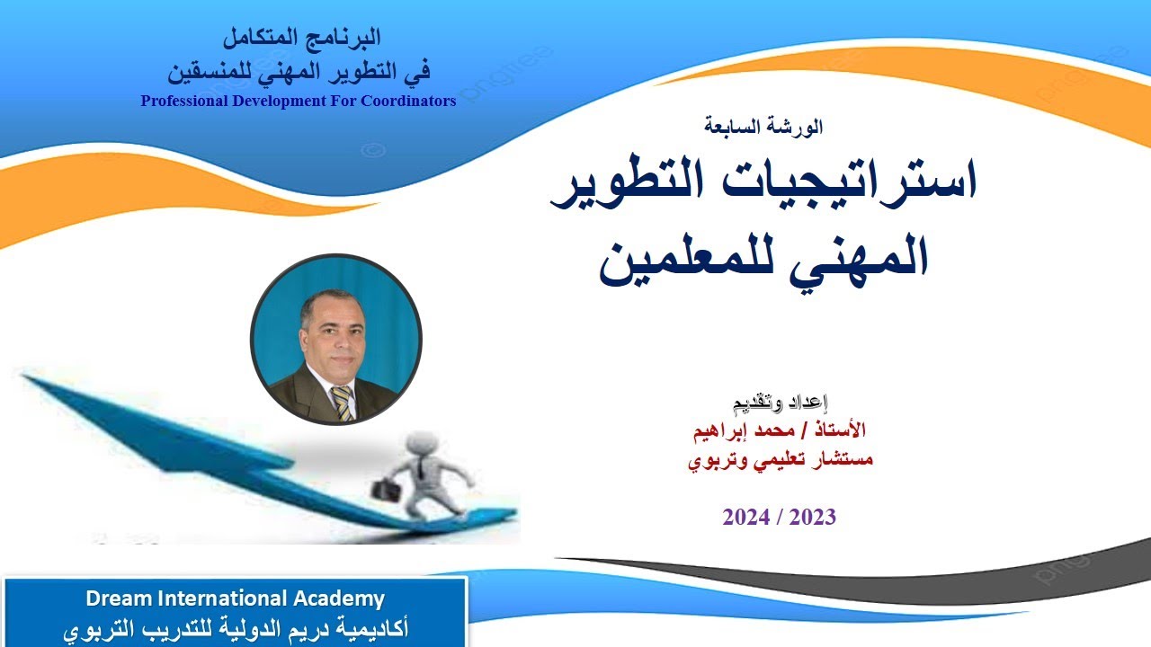 استراتيجيات التطوير المهني للمعلمين الأستاذ /  محمد ابراهيم