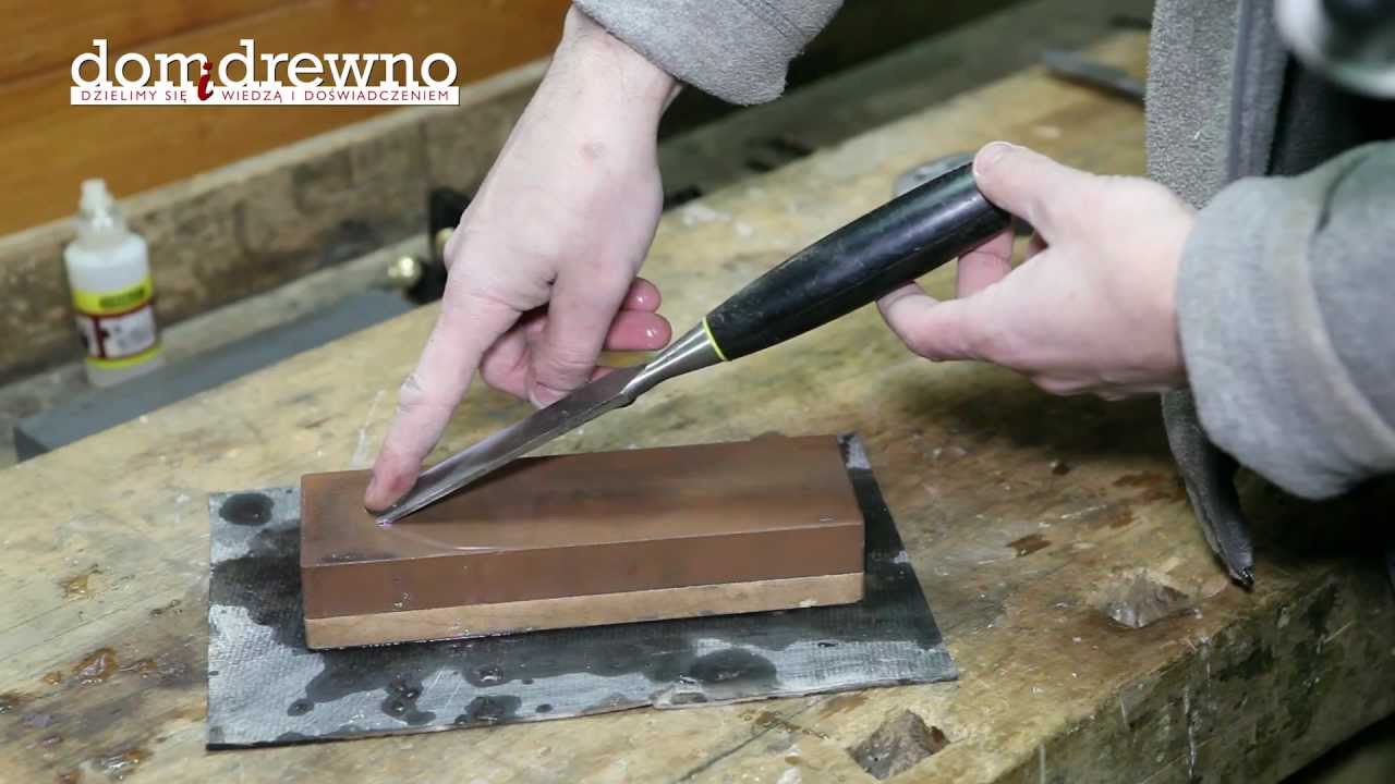 025. Ostrzenie dlut i noży strugów na kamieniach wodnych cz. 2