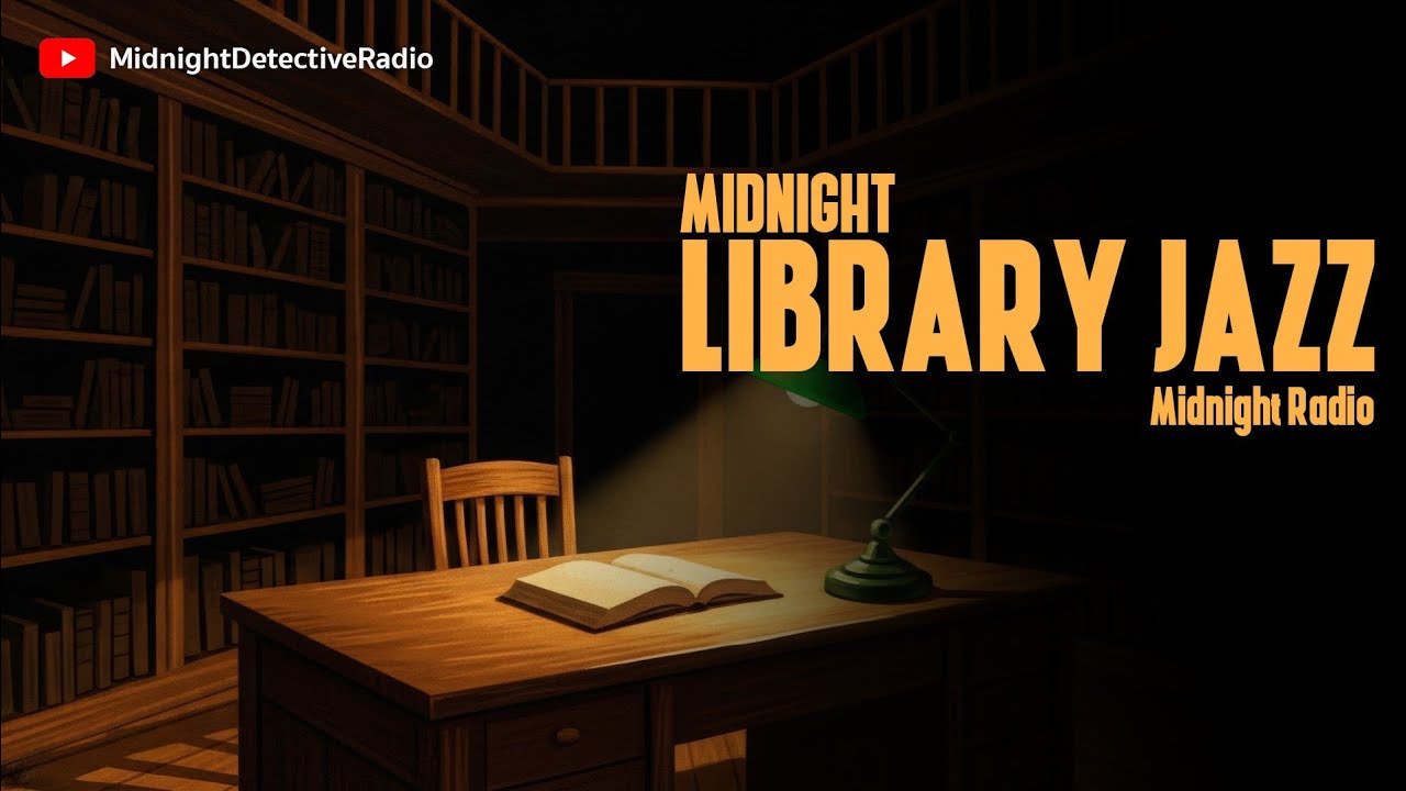 Silent Library After Midnight - Jazz Noir for Deep Study & Intense Focus