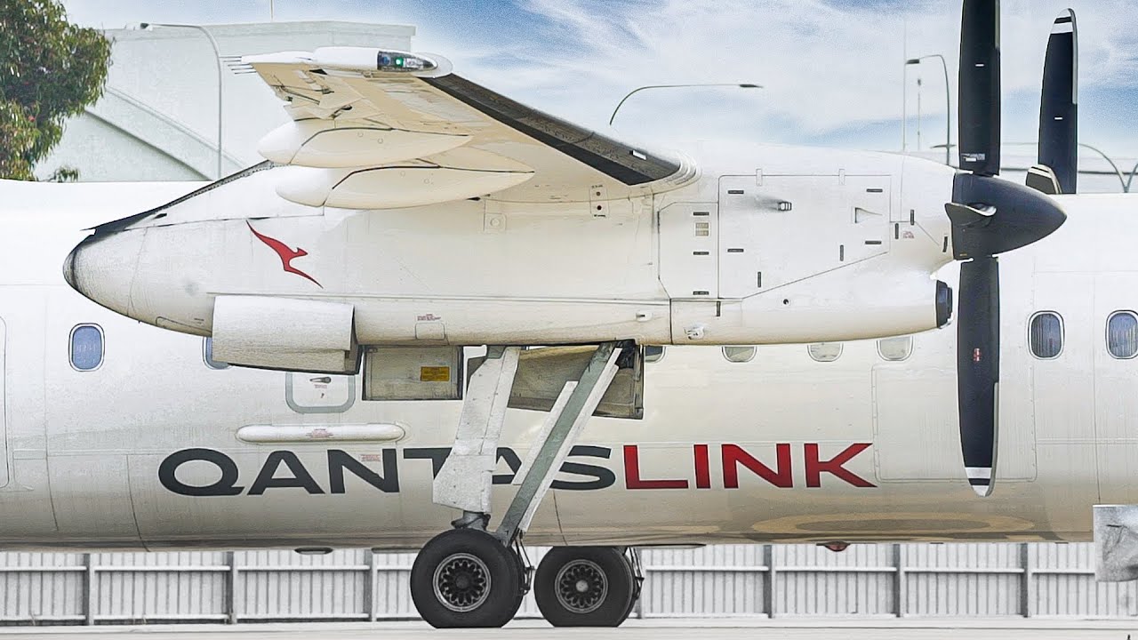 Turboprop Engine START-UP | QantasLink Dash 8-Q300 Plane Spotting