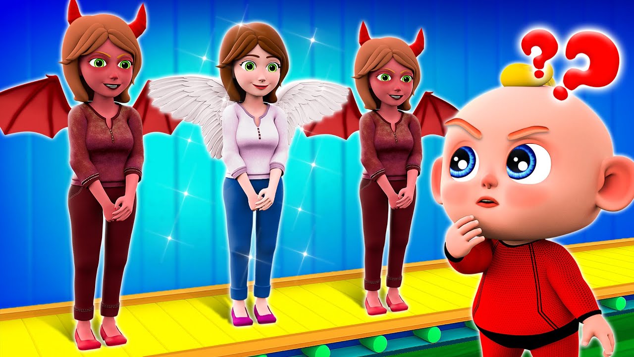 Engel oder Teufel? | Wo ist meine Mama | Lustiges Animationslied für Kinder | PO&PU Kinderlied