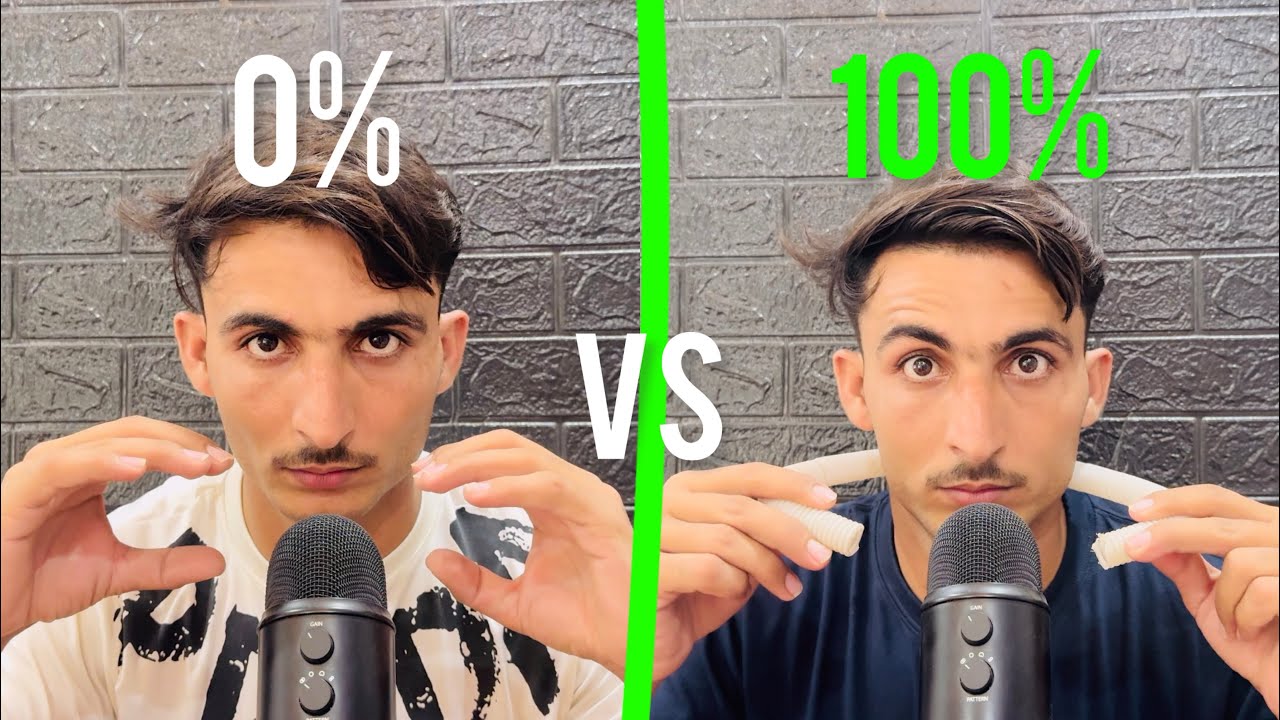 ASMR 0% VS 100% Mouth Sounds 