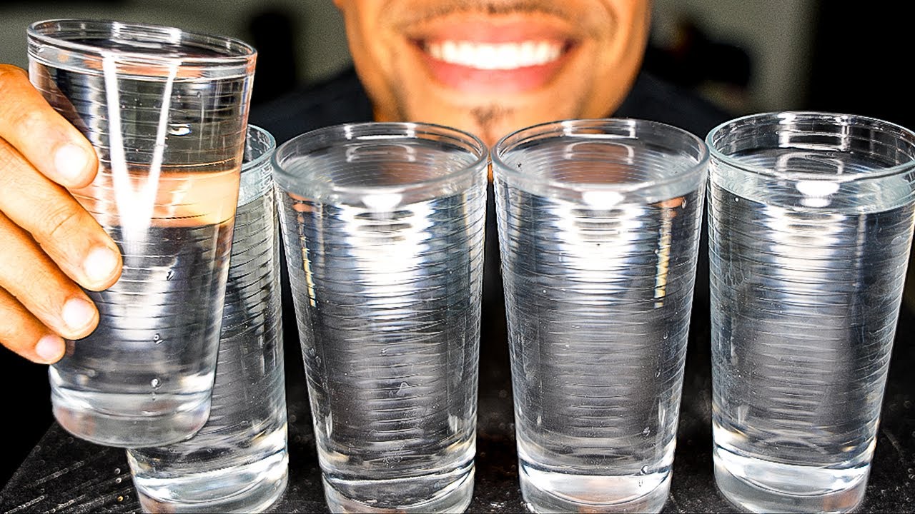 ASMR DRINKING WATER BENEFITS SOUND EFFECT CHALLENGE FOR CLEAR SKIN TO LOSE WEIGHT LOSS JERRY