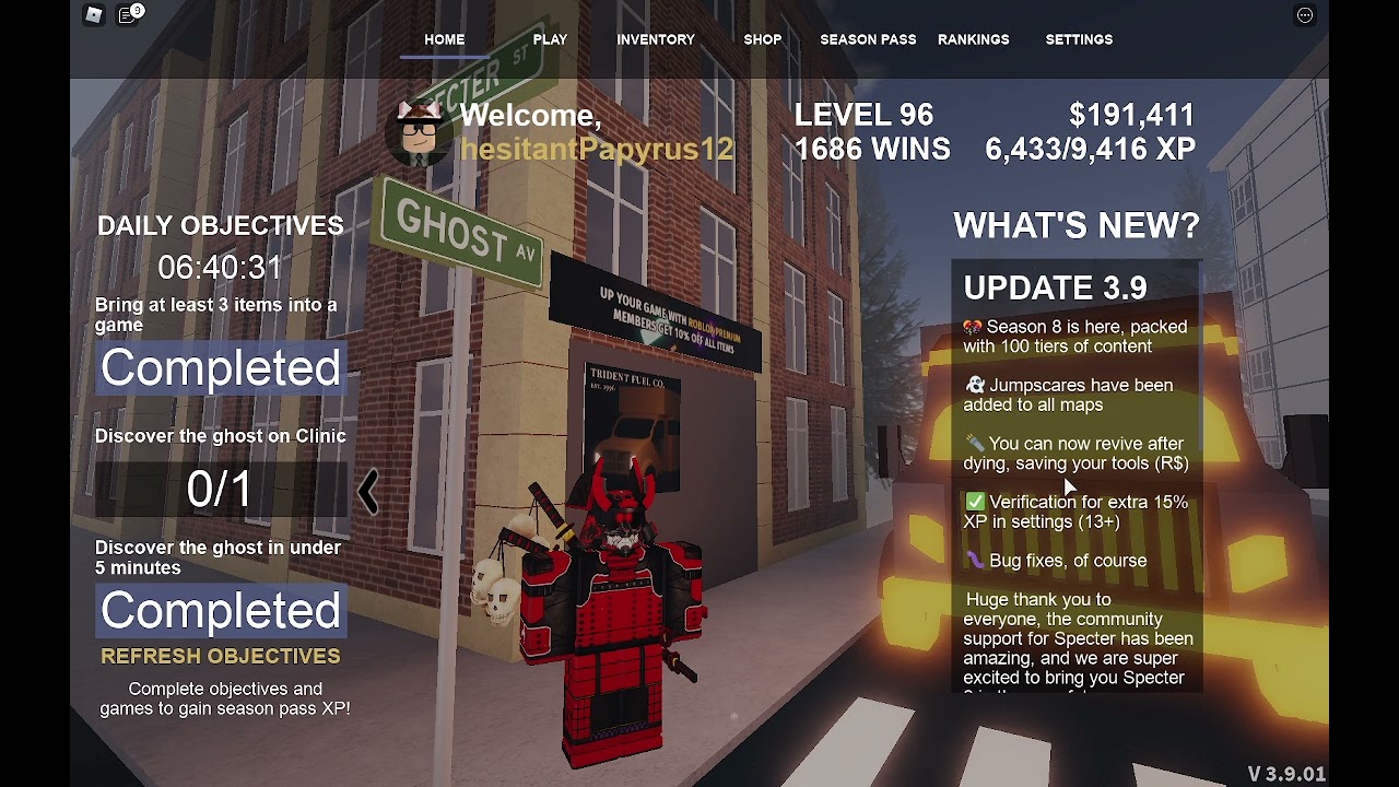 ROBLOX | Specter update V 3.9.01 (New lobby music)