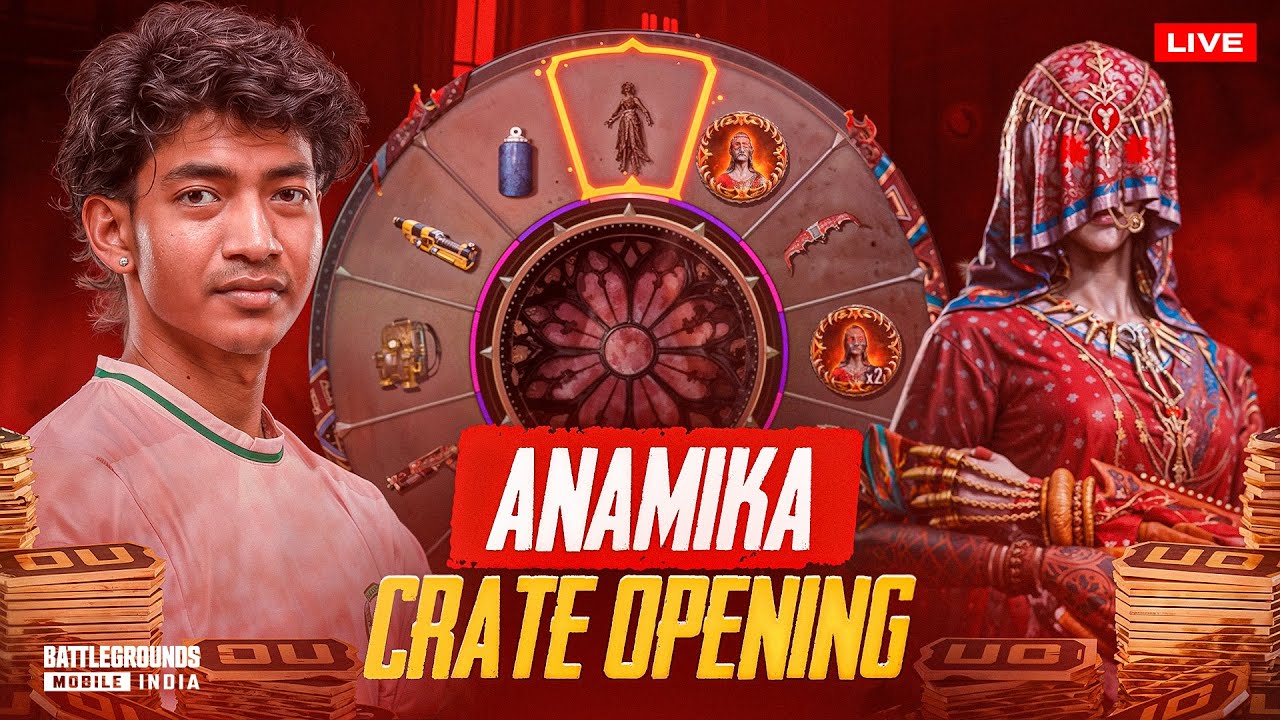 MadCLUTCHGOD IS BACK ONLINE ! 50,000 UC ANAMIKA SET CRATE OPENING ! #bgmi #bgmilive #clutchgod
