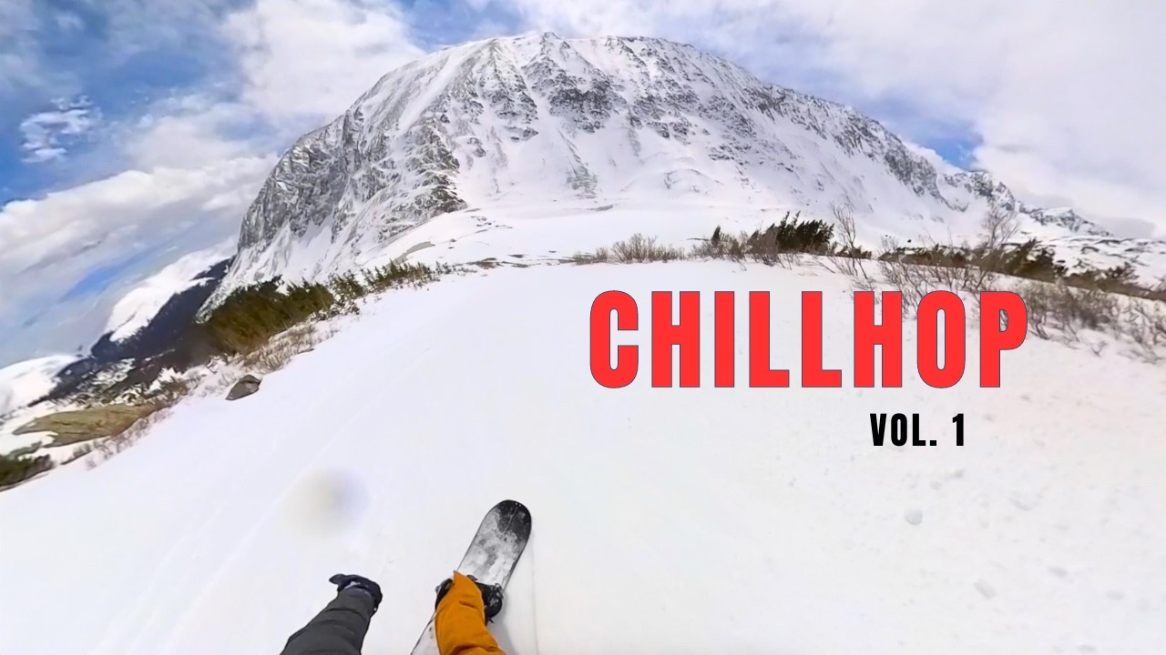 1 Hour of Snowboarding Backcountry Powder with Chill Music
