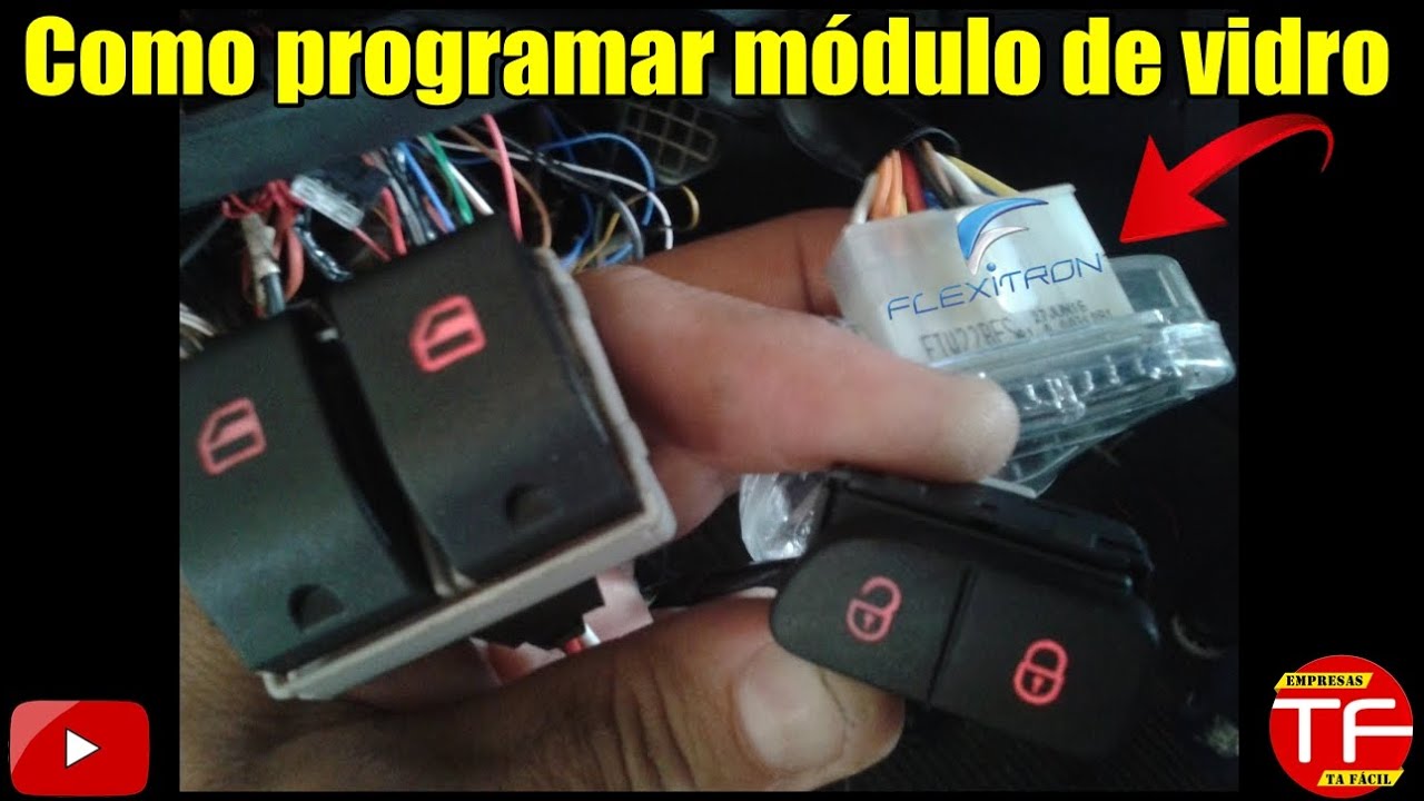 Como programar o m&oacute;dulo de vidro FTW22BEs Flextron para VW e FIAT