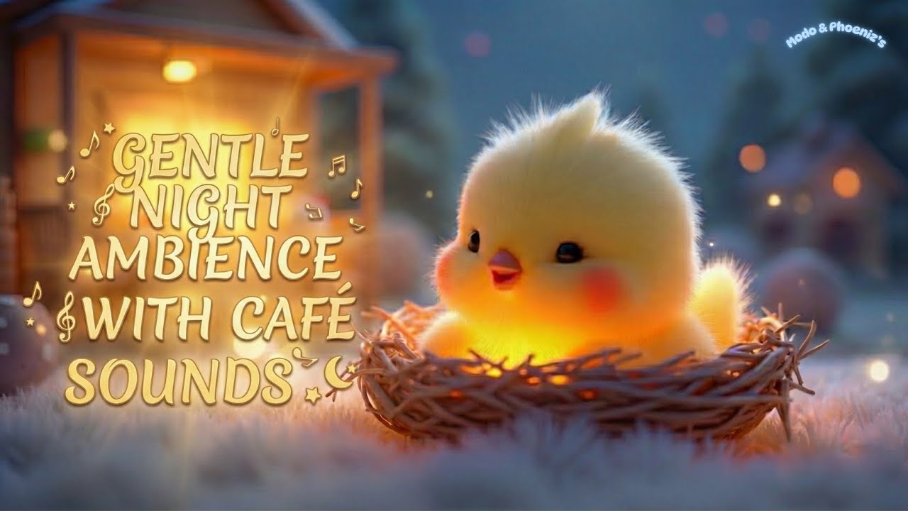 White Noise + Café Sounds for Baby Sleep 🌙 Gentle Night Ambience | Phoeniz & Modo