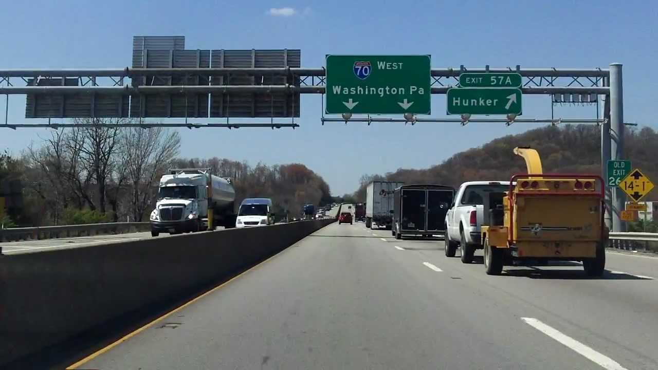 Interstate 70 - Pennsylvania (Exits 58 to 46) westbound