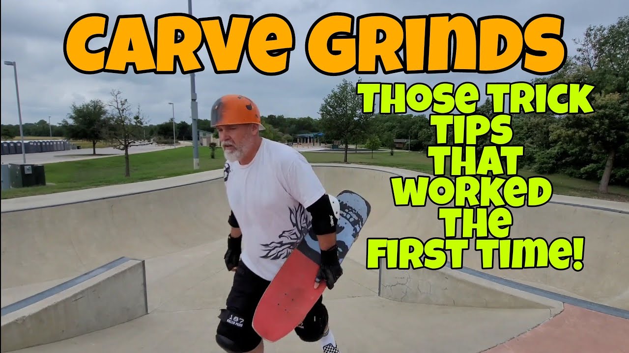 Remembering the trick tips that worked the first time. Carve Grinds👍