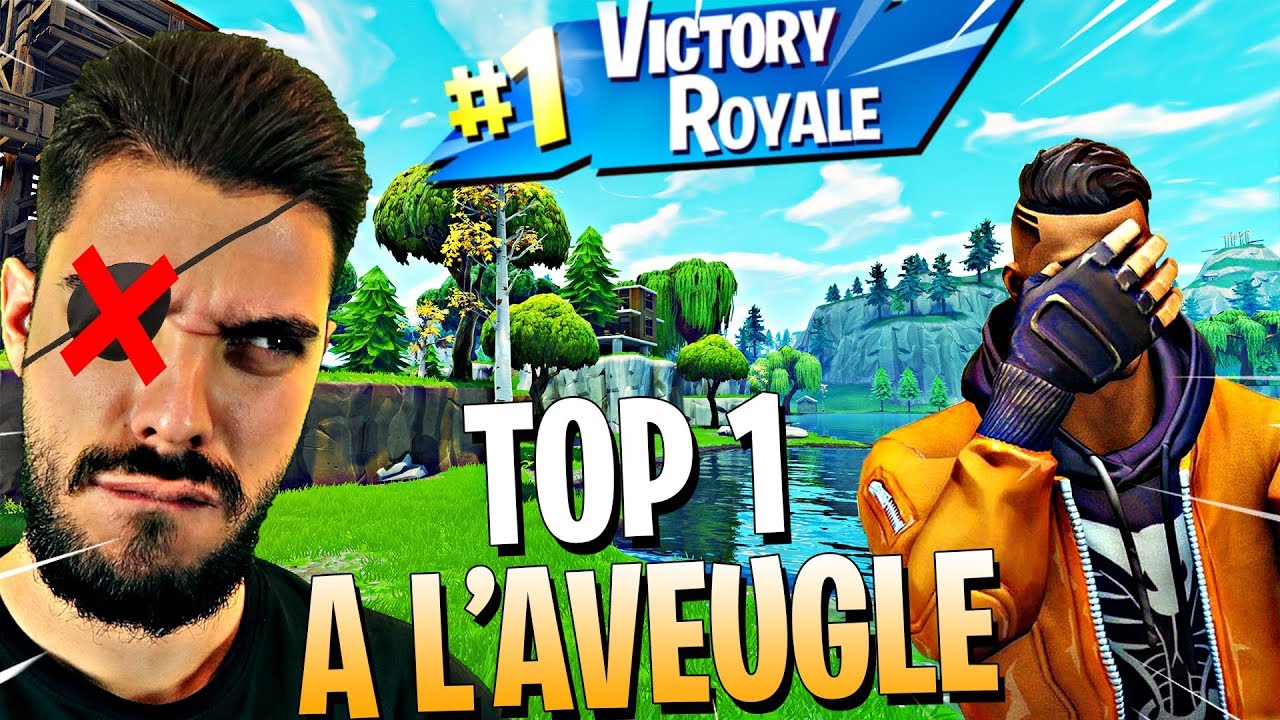 FAIRE TOP 1 avec une SEULE ARME et presque AVEUGLE sur FORTNITE ? C'est SIMPLE pourtant ...