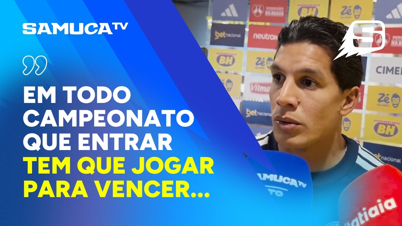 LUCAS ROMERO EXALTA CLASSIFICAÇÃO DO CRUZEIRO PARA A FINAL DO CAMPEONATO MINEIRO