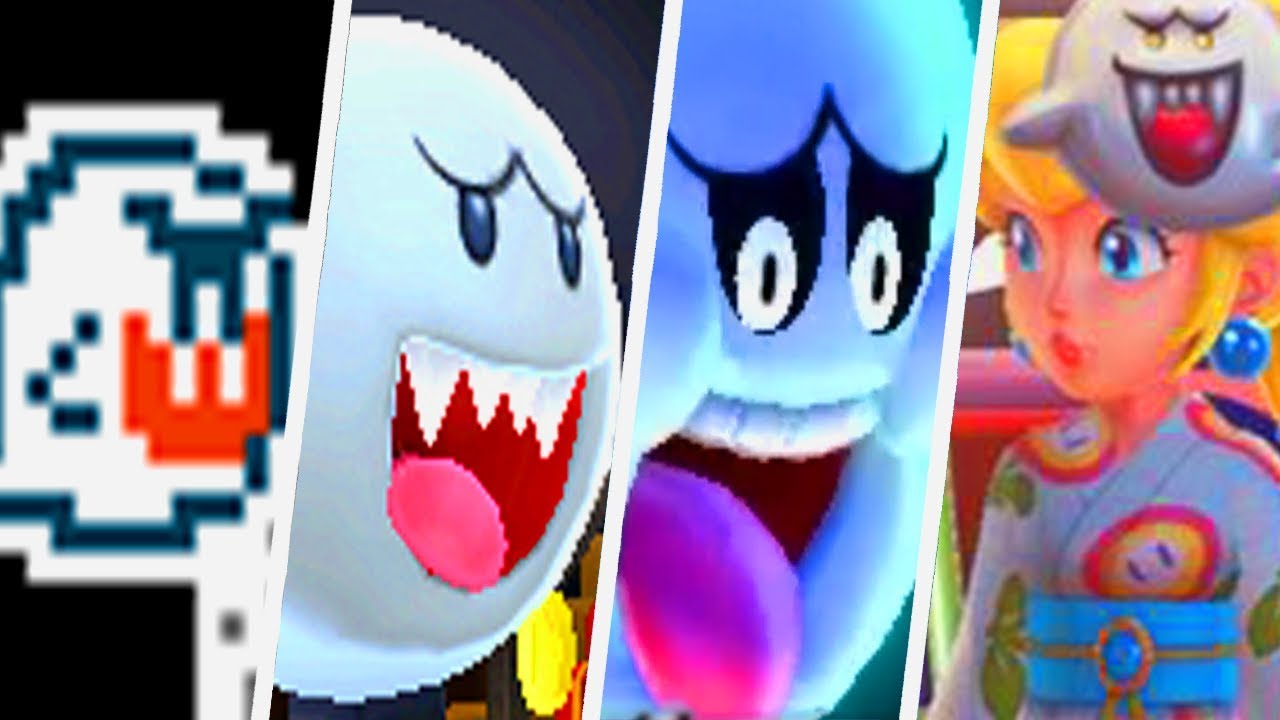 Evolution of Boo in Super Mario Games (1988 - 2017)