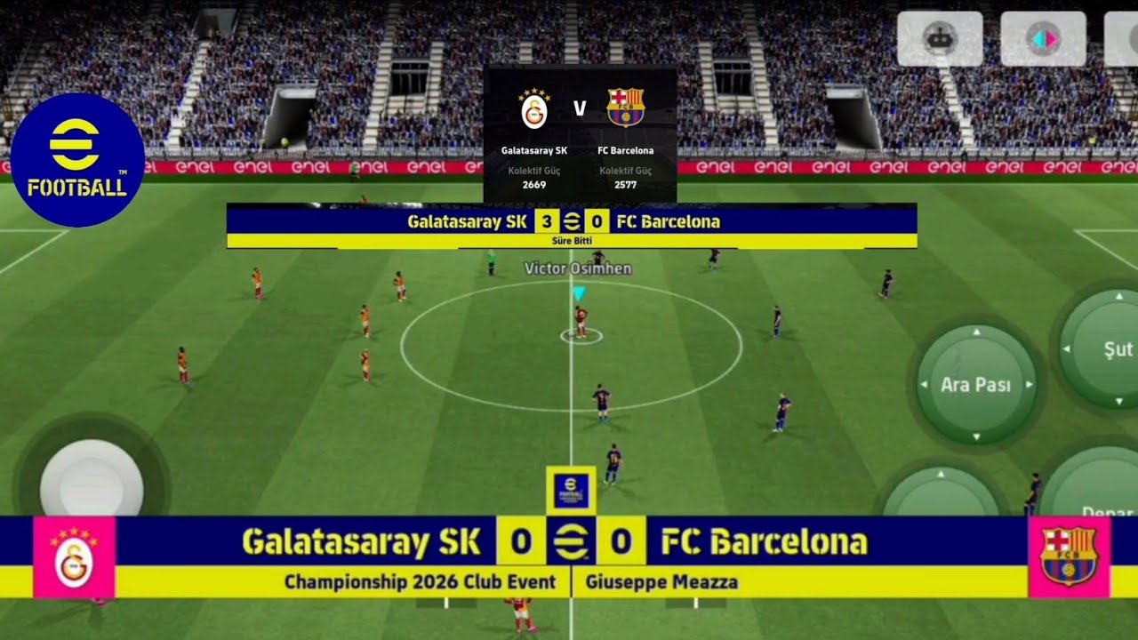 FOOTBALL GAME ( EFOOTBALL MOBİLE GAMEPLAY  ) 