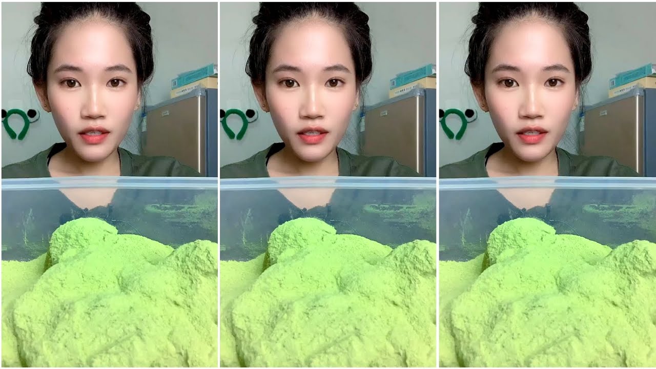 ASMR ICE EATING | MATCHA ICE EATING | RELAX VIDEO