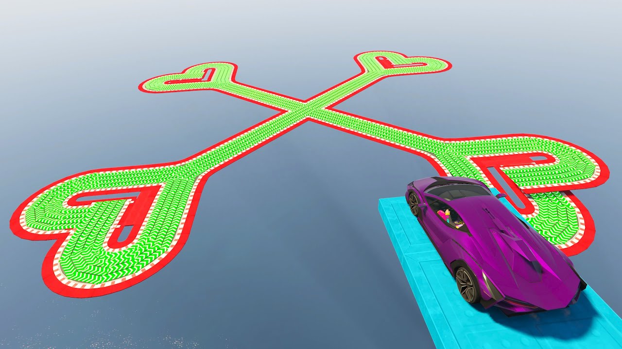 The Bone Grind Speed Boost Race - Stay on Track or Fail Forever - GTA 5 Online