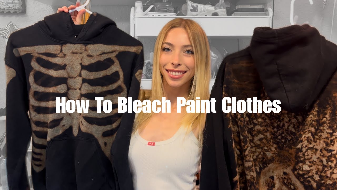 How To Bleach Paint Clothes | DIY | Annika Gresko