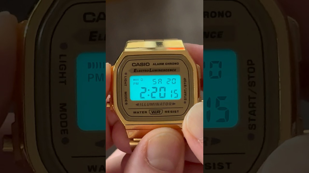Gold Vintage Casio 💛  Casio A168WG-9EF Beauty Shots #90s #amazon #wristwatch