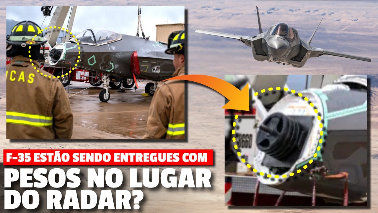 Polêmica: Caças F-35 estão sendo entregues com PESOS no lugar do radar? ENTENDA