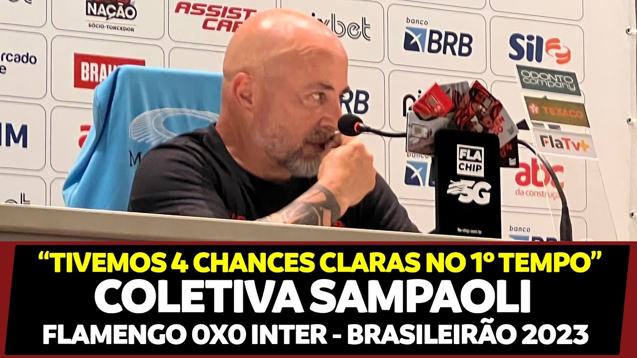COLETIVA SAMPAOLI - FLAMENGO 0X0 INTERNACIONAL |  BRASILEIRÃO 2023