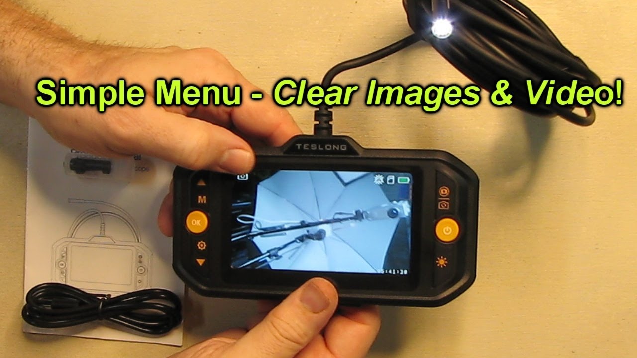 REVIEW Teslong Triple Lens Endoscope (8mm probe) with LED Lights, 16.4' IP67 Snake IP67 Waterproof