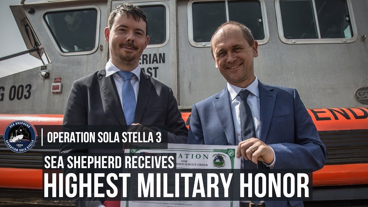 Sea Shepherd Receives Highest Military Honor