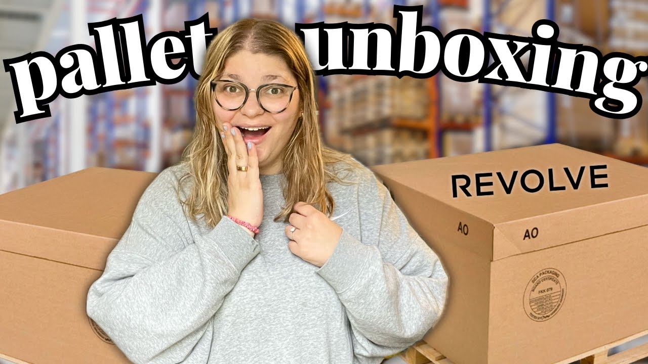 I BOUGHT A REVOLVE MYSTERY PALLET TO RESELL ONLINE! 👀 Pallet Unboxing to Resell!