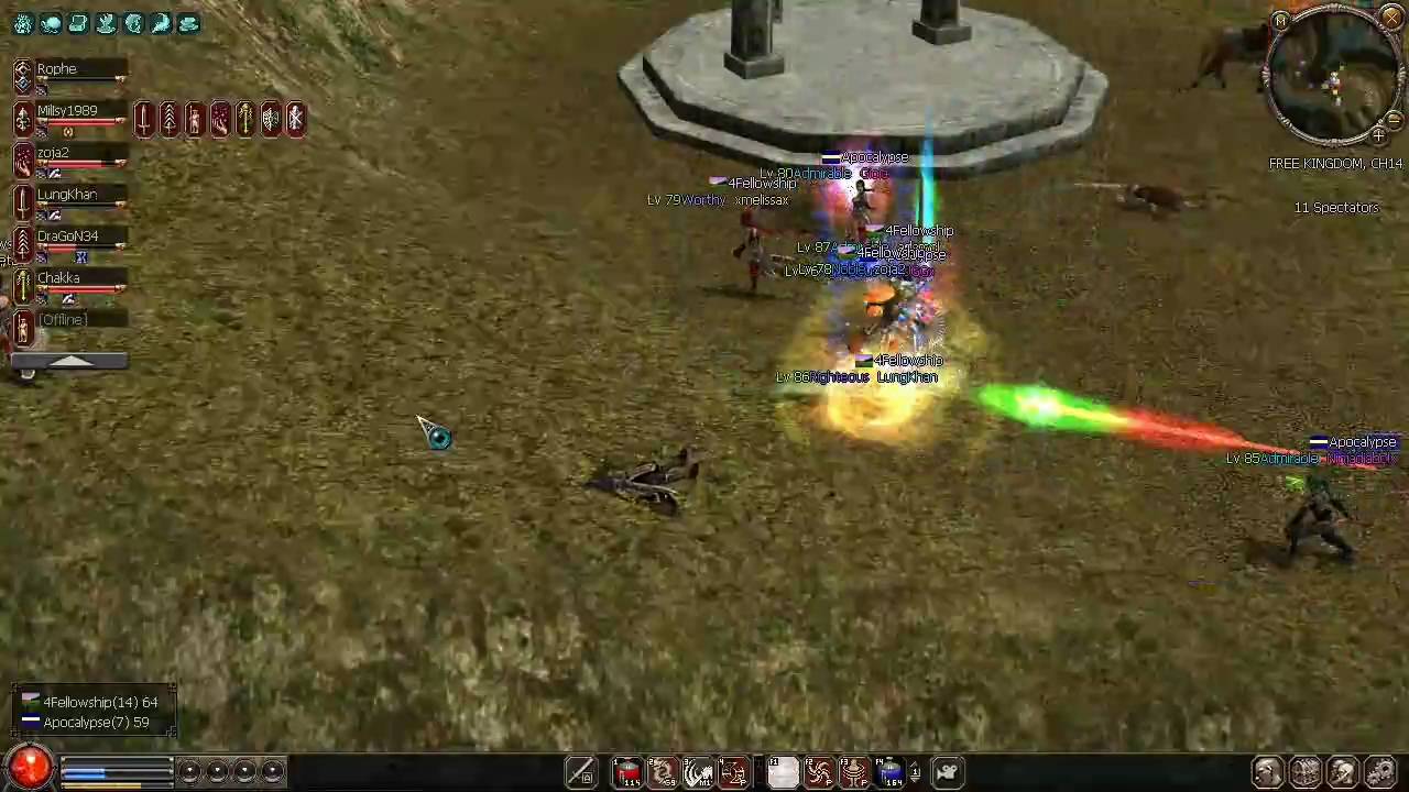 Metin2 US - Guild War - 4Fellowship Vs Apocalypse