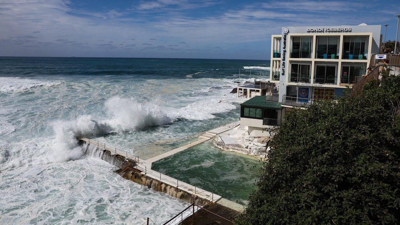 Bondi Icebergs pool damaged by massive swells