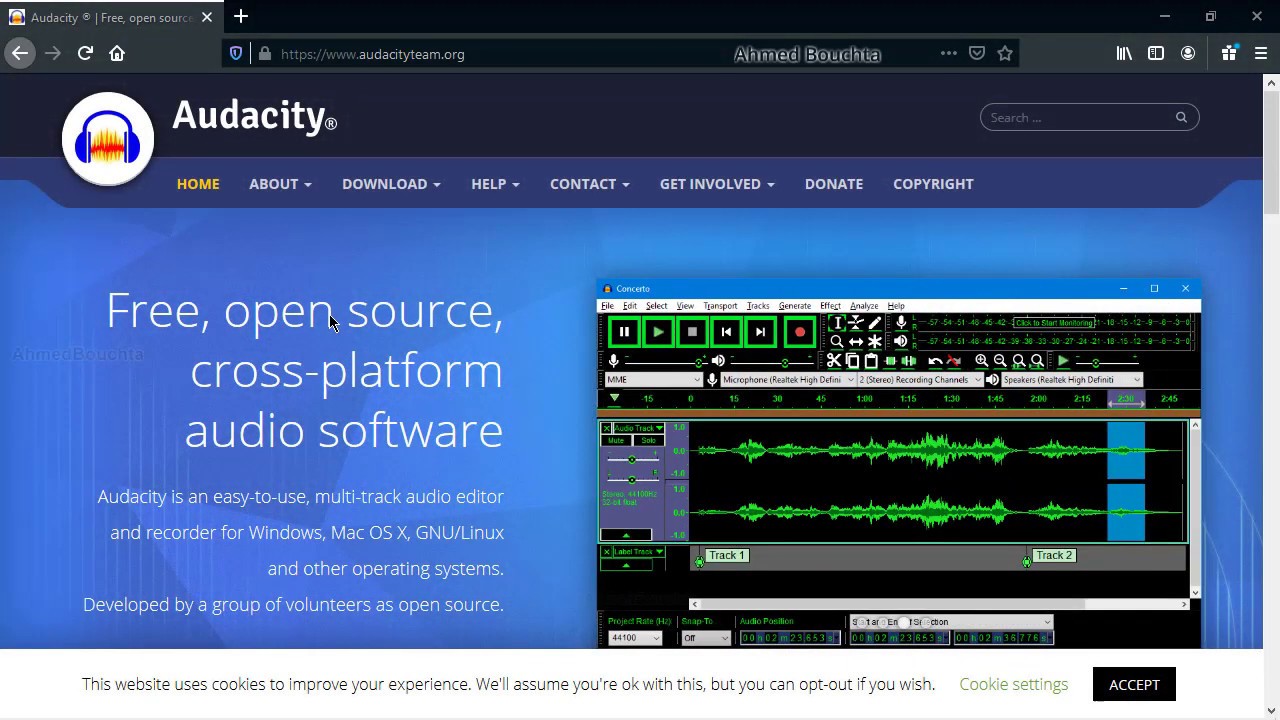 تنقية وتصفية الصوت باستخدام Audacity