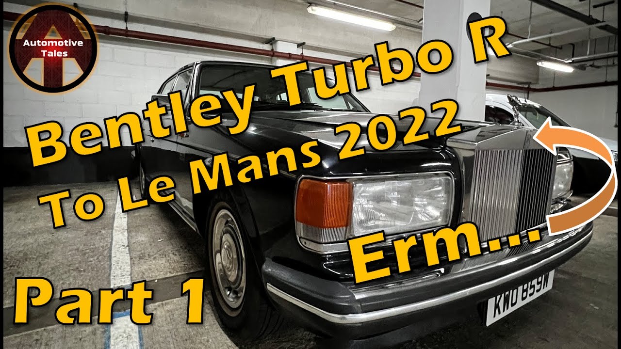 Еще одна катастрофическая неудача для Bentley Turbo R *пальцем в лицо* по пути в Ле-Ман