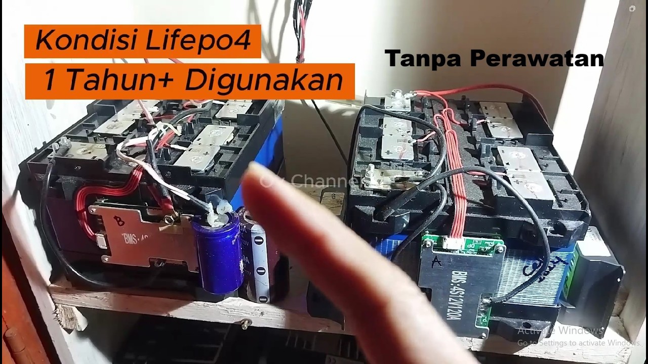 Baterai lifepo4 masa pakai 1 thn + tanpa perawatan