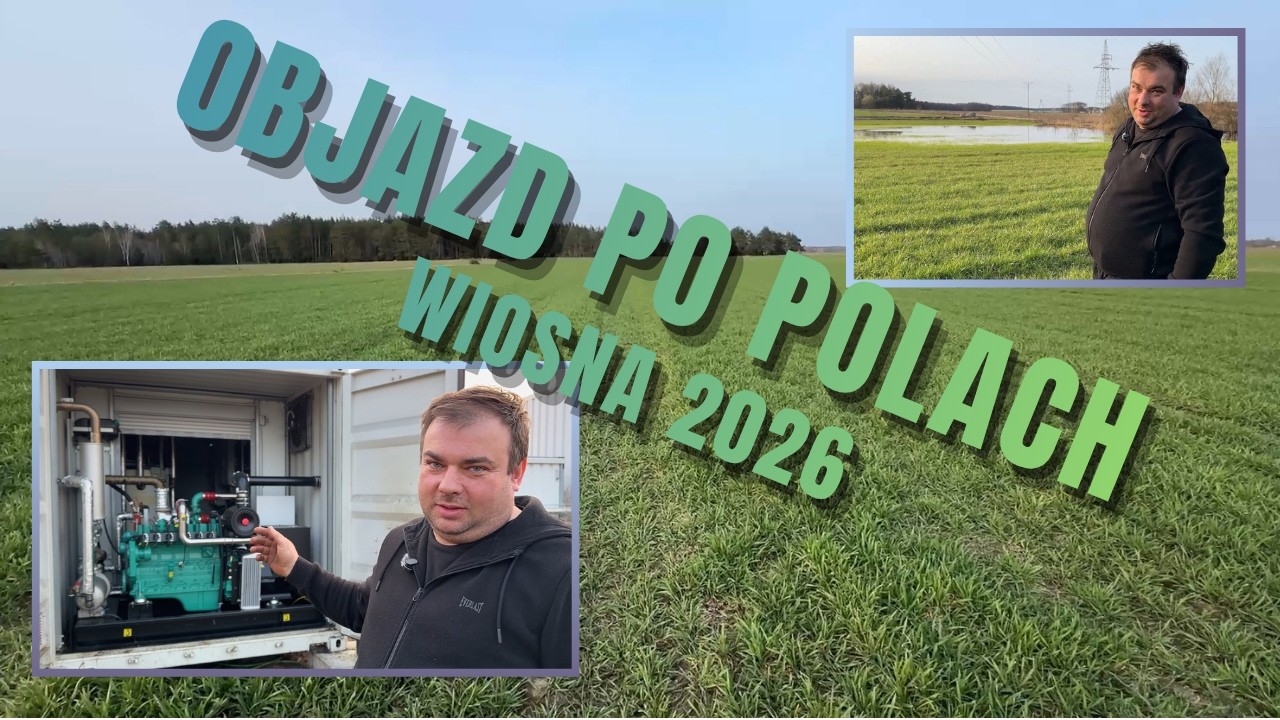 Objazd po terenie jak wygląda zboże i trawy po zimie Justyna i Łukasz Rolnicy z Podlasia Ciemnoszyje