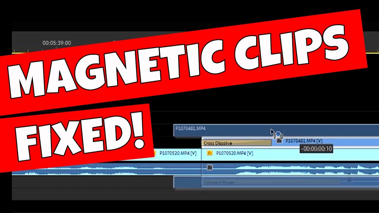 Adobe Premiere FIX Magnetic Clips & Self Alignment In Timeline
